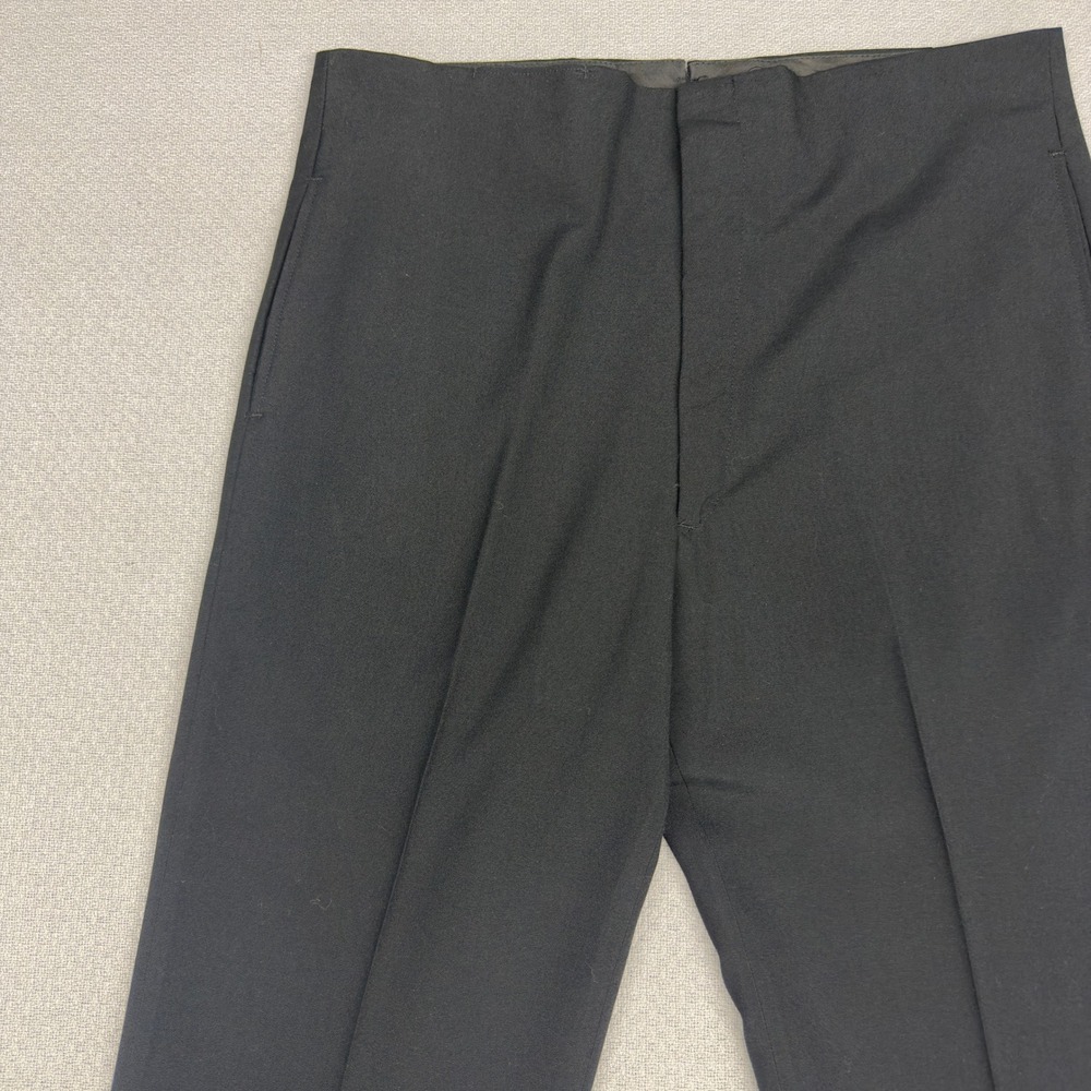Flying Cross Uniform Dress Pants Mens 38x32 Black Straight Fit Classic Military - Picture 3 of 10
